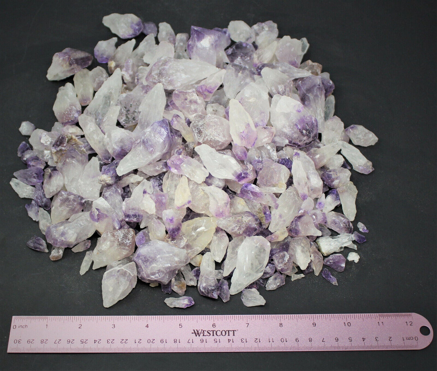 Wholesale CLEARANCE Amethyst Crystal Points, 500 Carat Lot Natural Rough Quartz