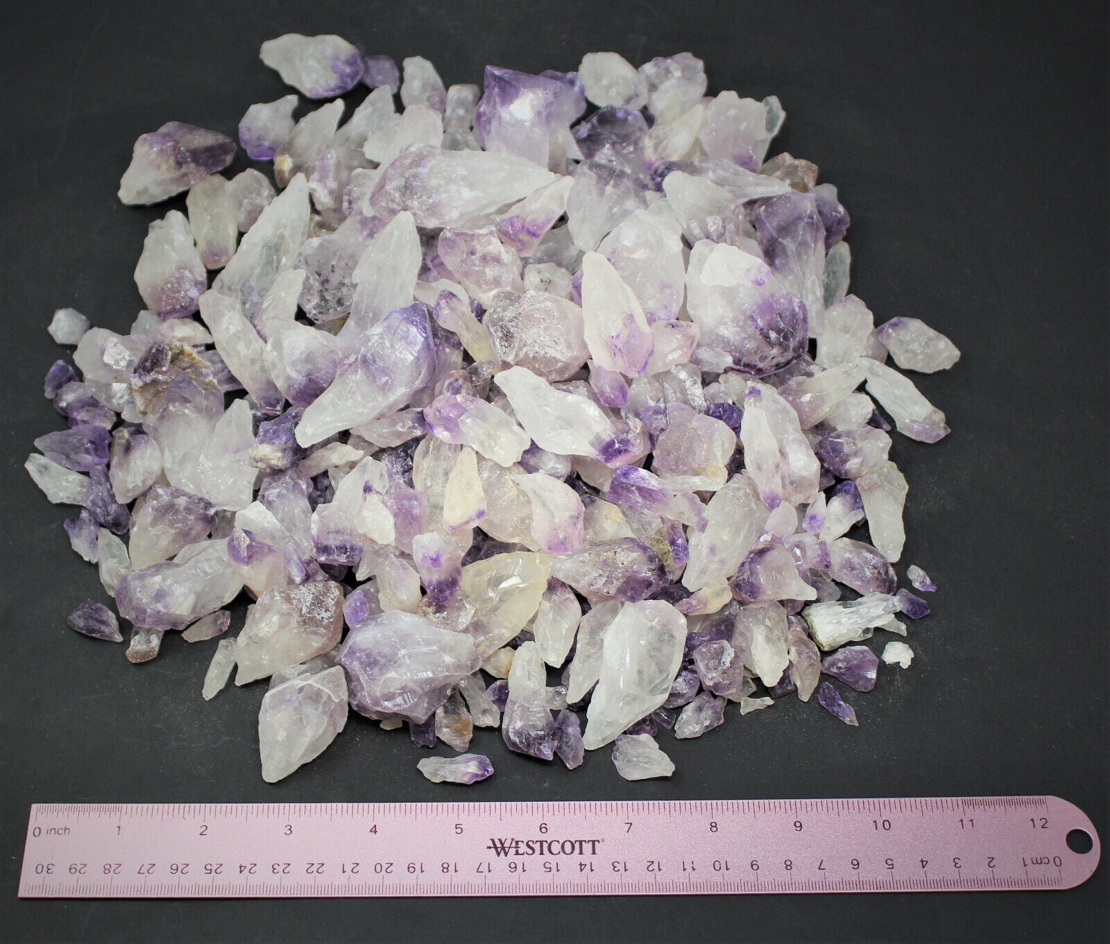Wholesale CLEARANCE Amethyst Crystal Points, 500 Carat Lot Natural Rough Quartz