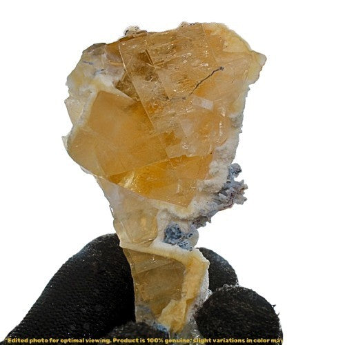 Rainbow Calcite with Mordenite Geode 67g Mineral Specimen 8x4.5cm India