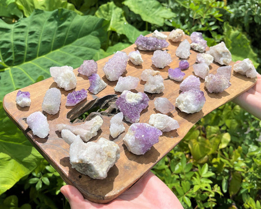 Spirit Quartz Clusters, Points & Pieces CLEARANCE Lots (Spirit Quartz Crystals)