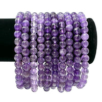 6 mm Bead Gemstone Bracelets BUY 3 GET 1 FREE - Dainty Stretch Crystal Bracelets