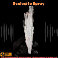 Rare Natural Scolecite Stone Reiki Healing Crystal Home 25g 12x2x1.5cm