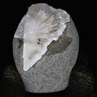 Scolecite Geode 160g 6x4.5cm Natural Healing Mineral Specimen from India