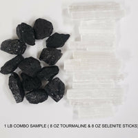 Black Tourmaline & Selenite Sticks Bulk - Combo Bulk Crystals - Natural Stones