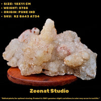 Rainbow Quartz Cluster 878g 18x11 cm Natural Crystal Specimen Healing Stone