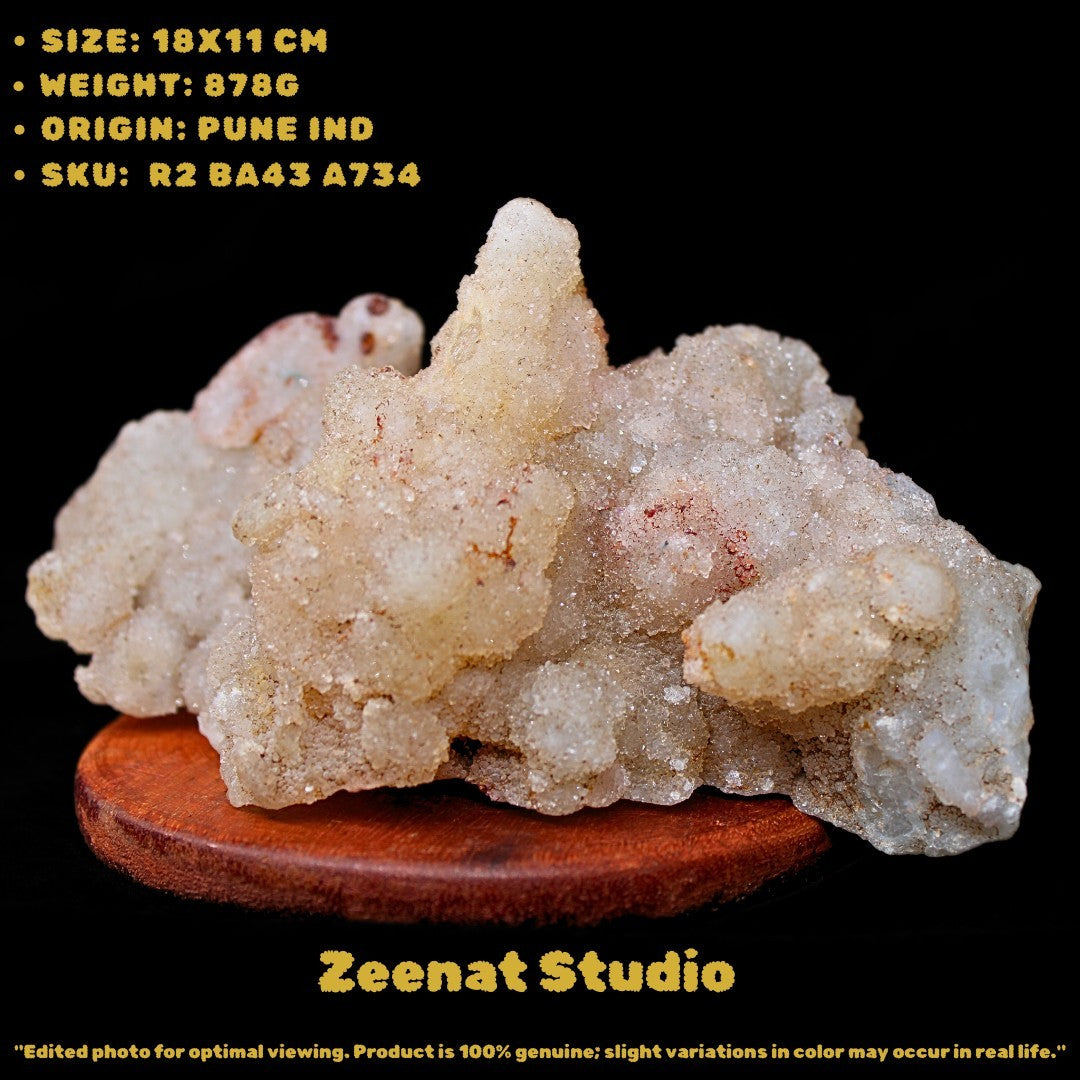 Rainbow Quartz Cluster 878g 18x11 cm Natural Crystal Specimen Healing Stone