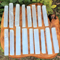 1 lb Bulk Wholesale Lot 5" Selenite Sticks (Raw Selenite Wand, Selenite Crystal)