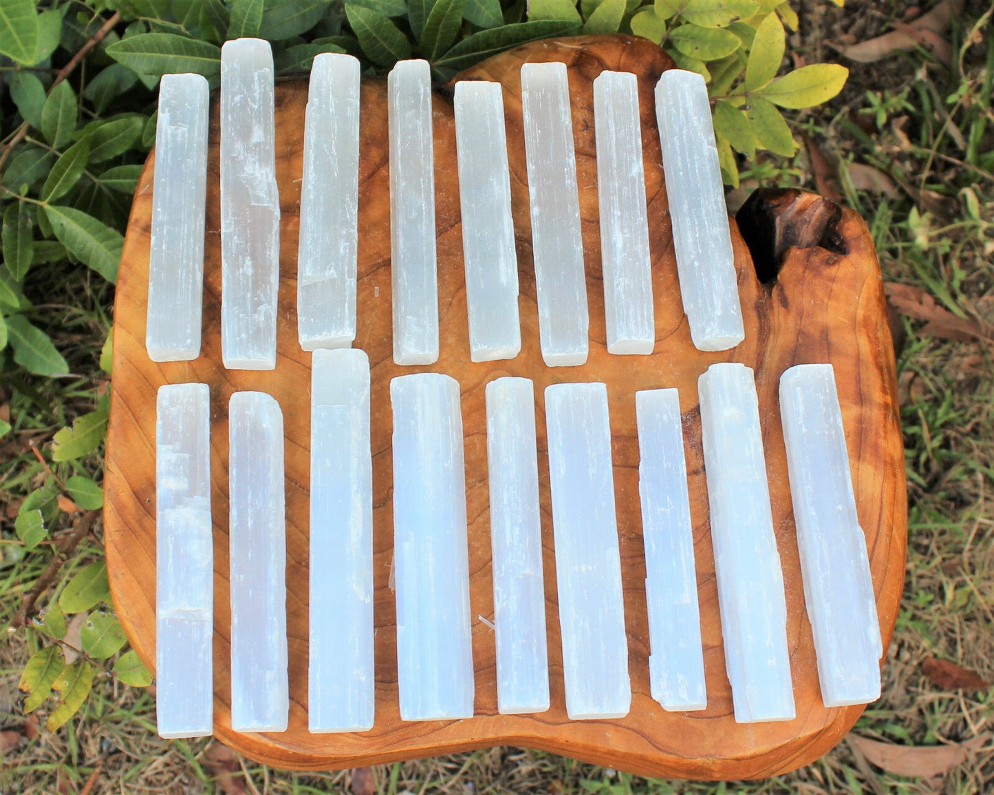1 lb Bulk Wholesale Lot 5" Selenite Sticks (Raw Selenite Wand, Selenite Crystal)