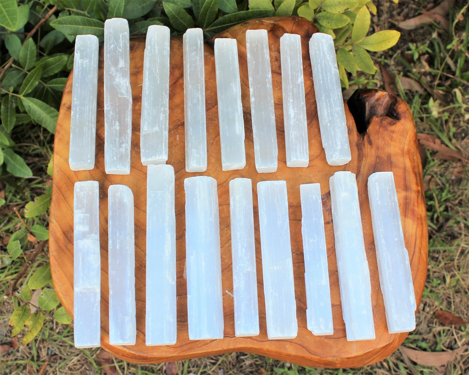 1 lb Bulk Wholesale Lot 5" Selenite Sticks (Raw Selenite Wand, Selenite Crystal)