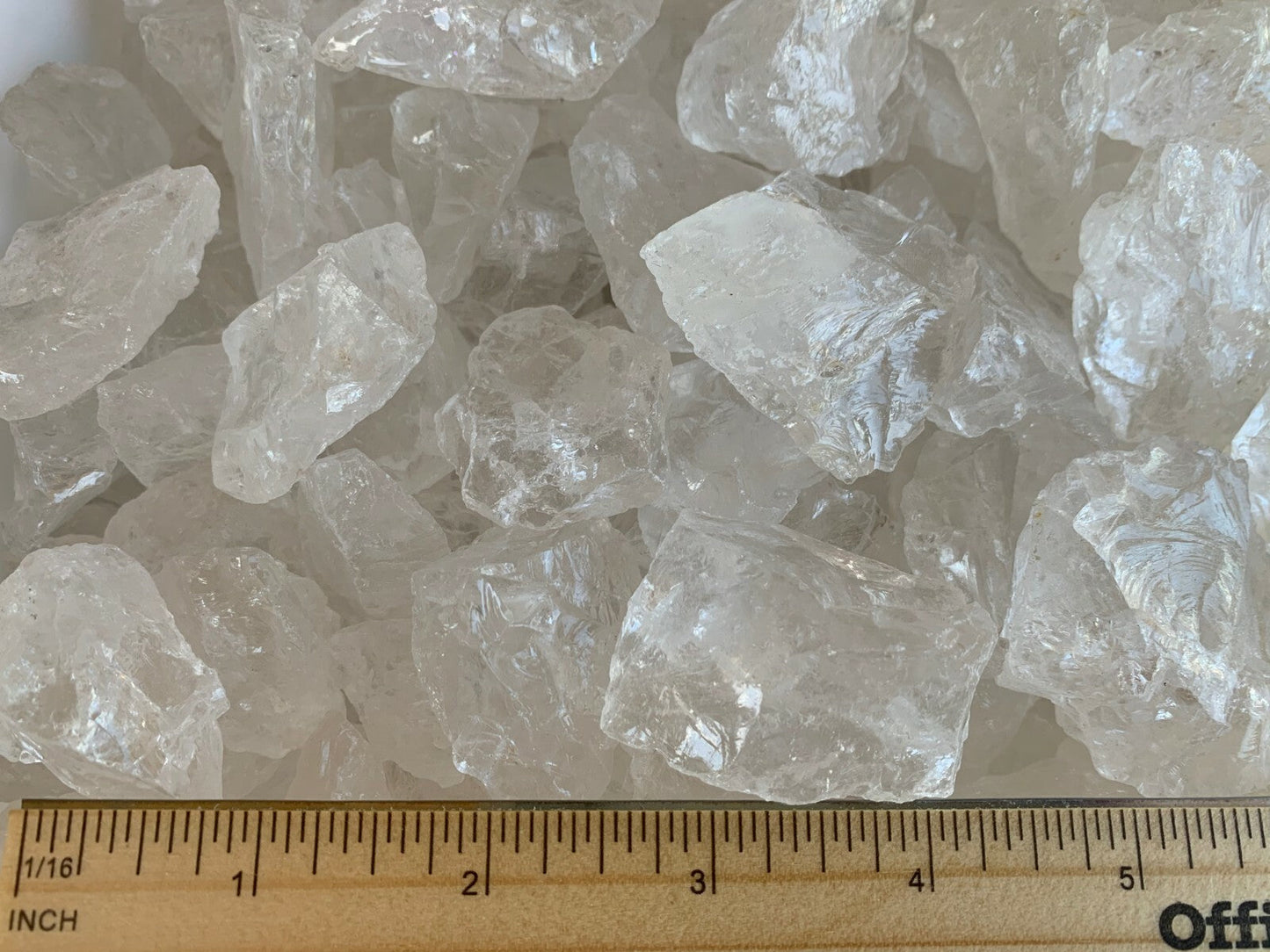 Natural Rough Clear Quartz Chunks, 1-2" Raw Clear Quartz, Pick How Many