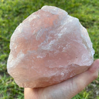 Large Rose Quartz Rough Natural Stones, 2.5"-6" Raw Rose Quartz, Pick A Weight