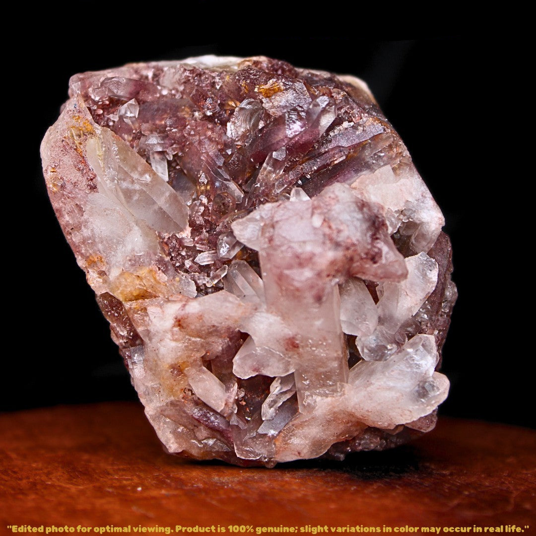 Natural Phantom Clear Quartz Healing Cluster Stone 110g 6x5 cm Crystal