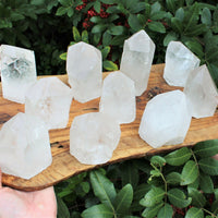 ✨ Natural Clear Quartz Point with Cut Base | Premium 'A' Grade | Zeenat Studio