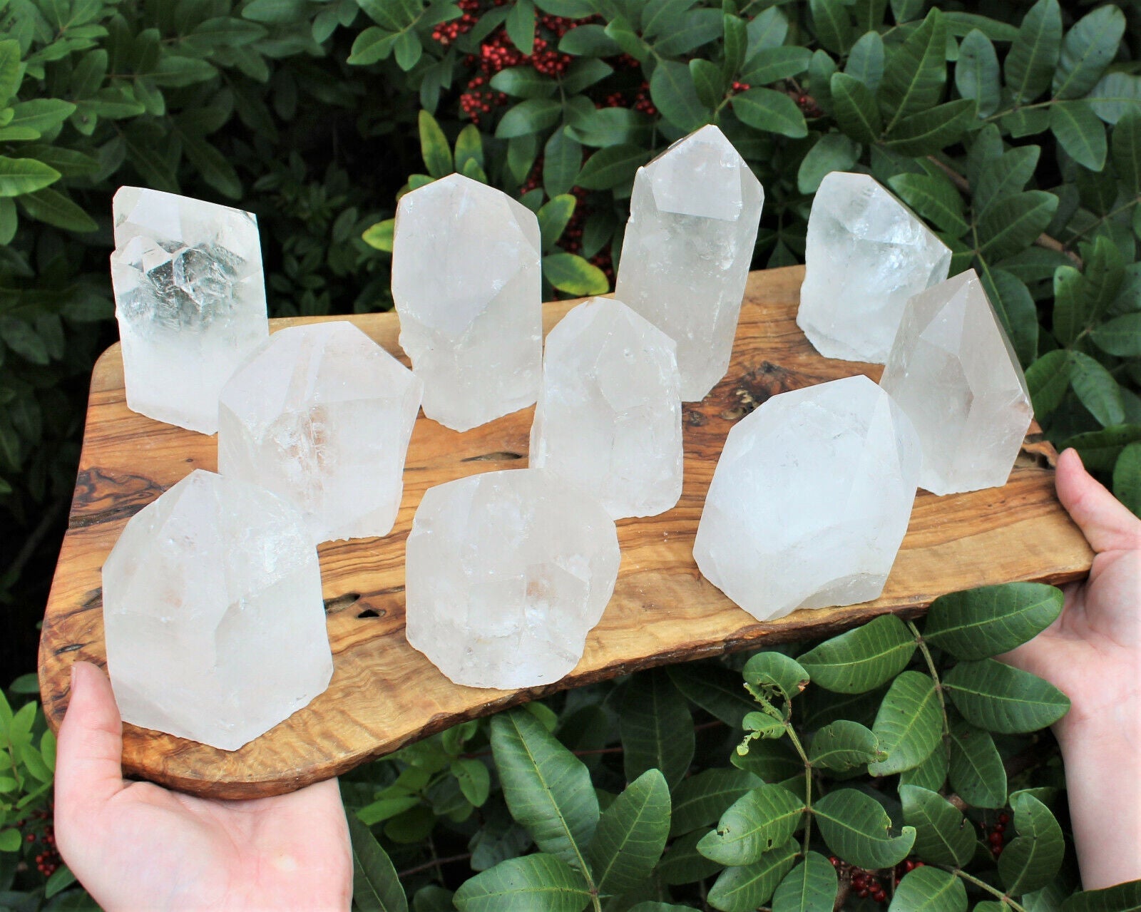 ✨ Natural Clear Quartz Point with Cut Base | Premium 'A' Grade | Zeenat Studio