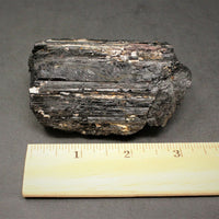 XL JUMBO Black Tourmaline PREMIUM EXTRA A GRADE Shiny Rough Rod Log (12 - 15 oz)
