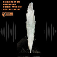 Natural Scolecite Cluster 10g Mini White Zeolite Mineral Specimen India