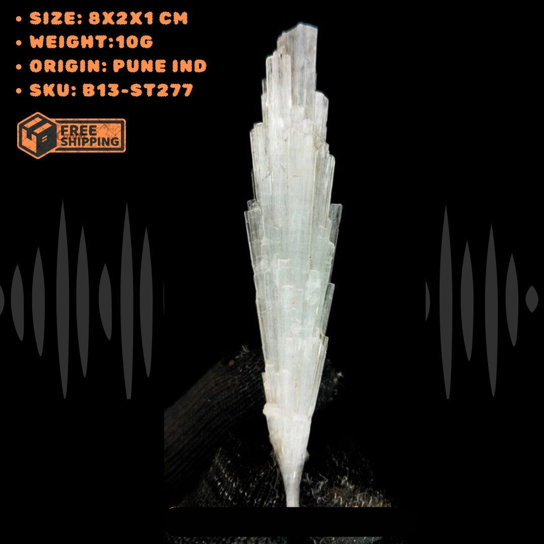 Natural Scolecite Cluster 10g Mini White Zeolite Mineral Specimen India