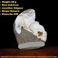 Raw Scolecite Geode 80g Natural Crystal Healing Mineral India