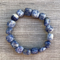 Wholesale Grade A++ Gemstone Nugget Bracelet, Choose from 18 Gemstone Types