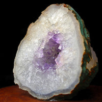 166g Amethyst Cluster Stone Cabinet Mineral from India 7x6 cm