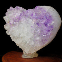 Heart Amethyst Crystal 632g Rare Collector Display Stone from Brazil