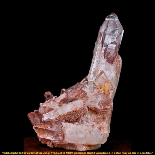 Phantom Clear Quartz Cluster 166g Natural Mineral Specimen 10x6cm Collector Gem