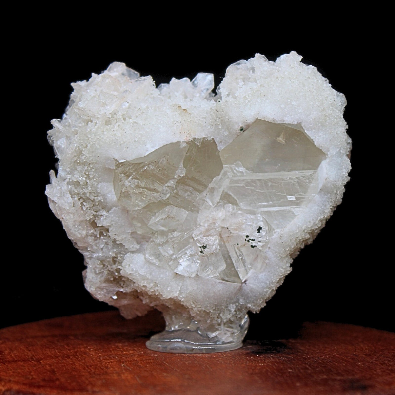 165g Natural Green Apophyllite Cluster | Heart Chakra Healing Crystal India