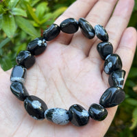 Wholesale Grade A++ Gemstone Nugget Bracelet, Choose from 18 Gemstone Types