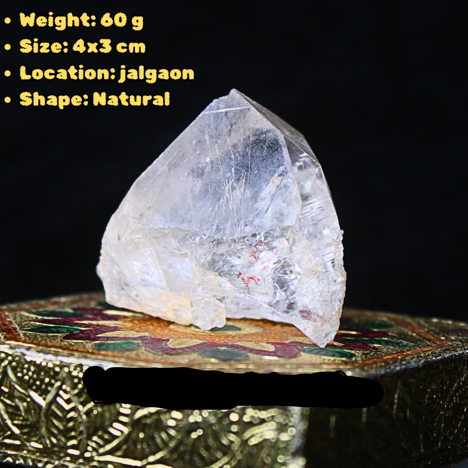 Himalayan Clear Quartz Point Wand Ethically Sourced Healing Crystal from India