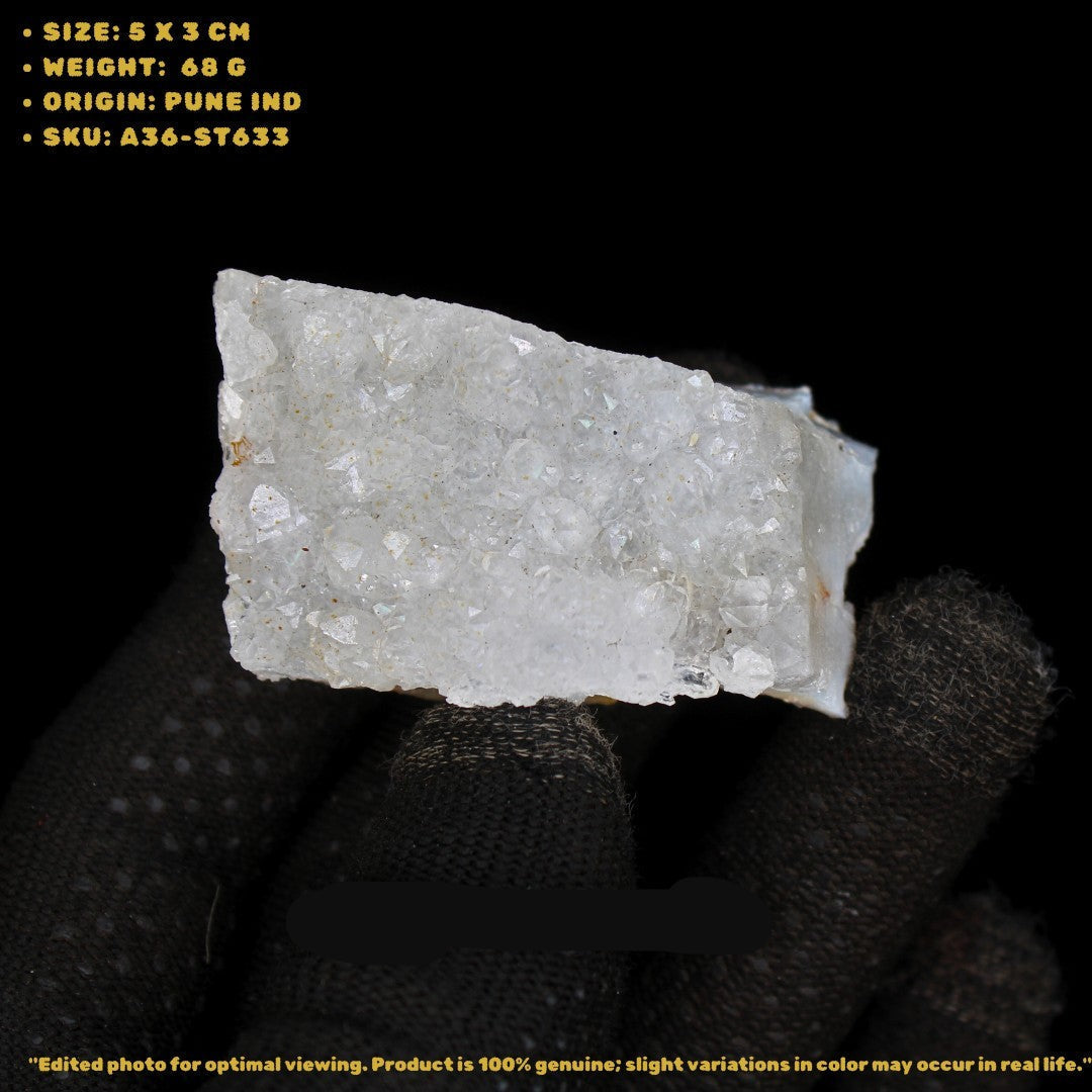 Apophyllite Cluster 68g – Raw Crystal 5x3 cm Healing Reiki Stone India