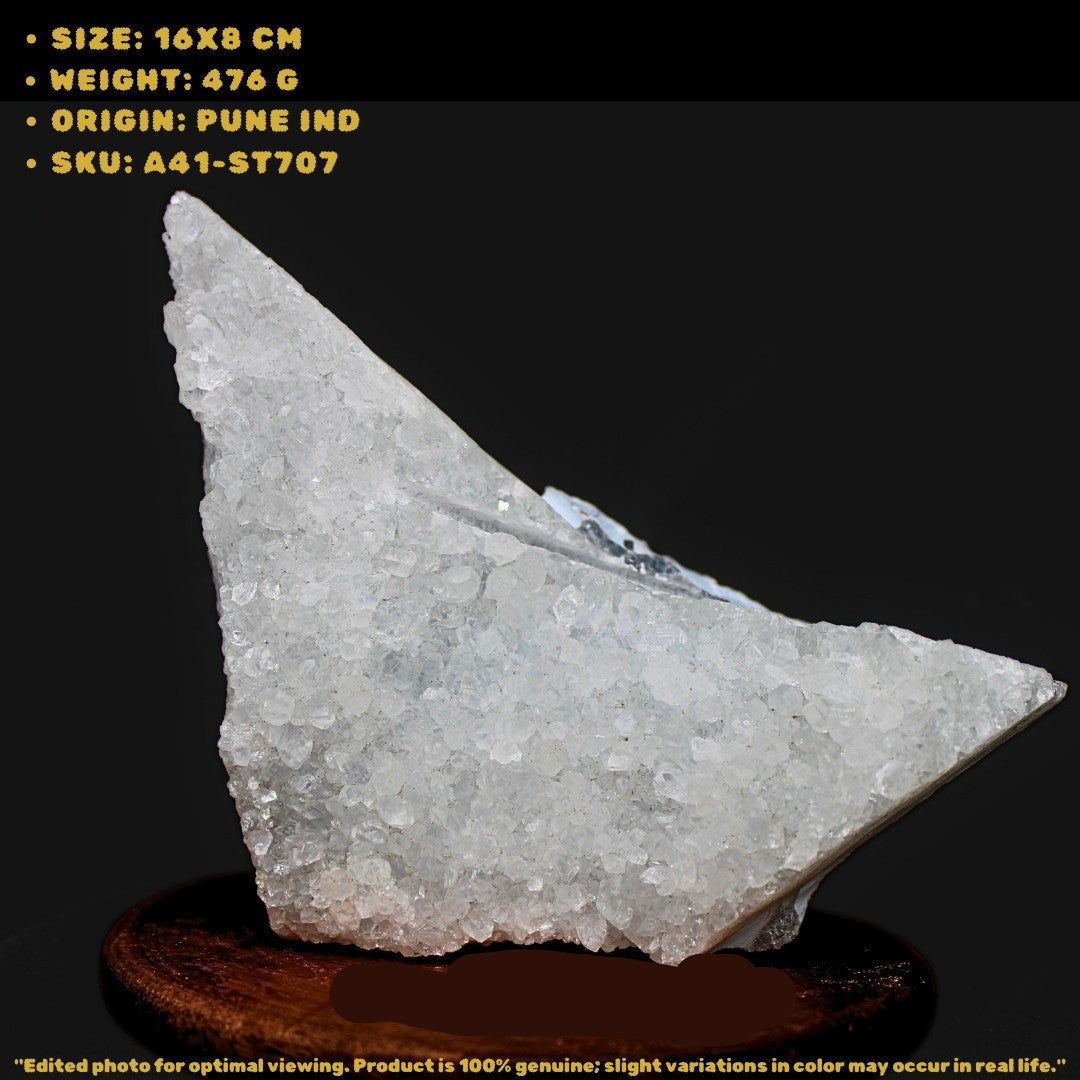 Apophyllite Quartz Cluster 476g Natural Raw Healing Mineral Crystal 16x8 cm