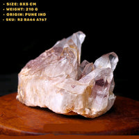 Phantom Clear Quartz Cluster 210g 8x5 cm – Rare Natural Growth Crystal