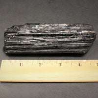 XL JUMBO Black Tourmaline PREMIUM EXTRA A GRADE Shiny Rough Rod Log (12 - 15 oz)