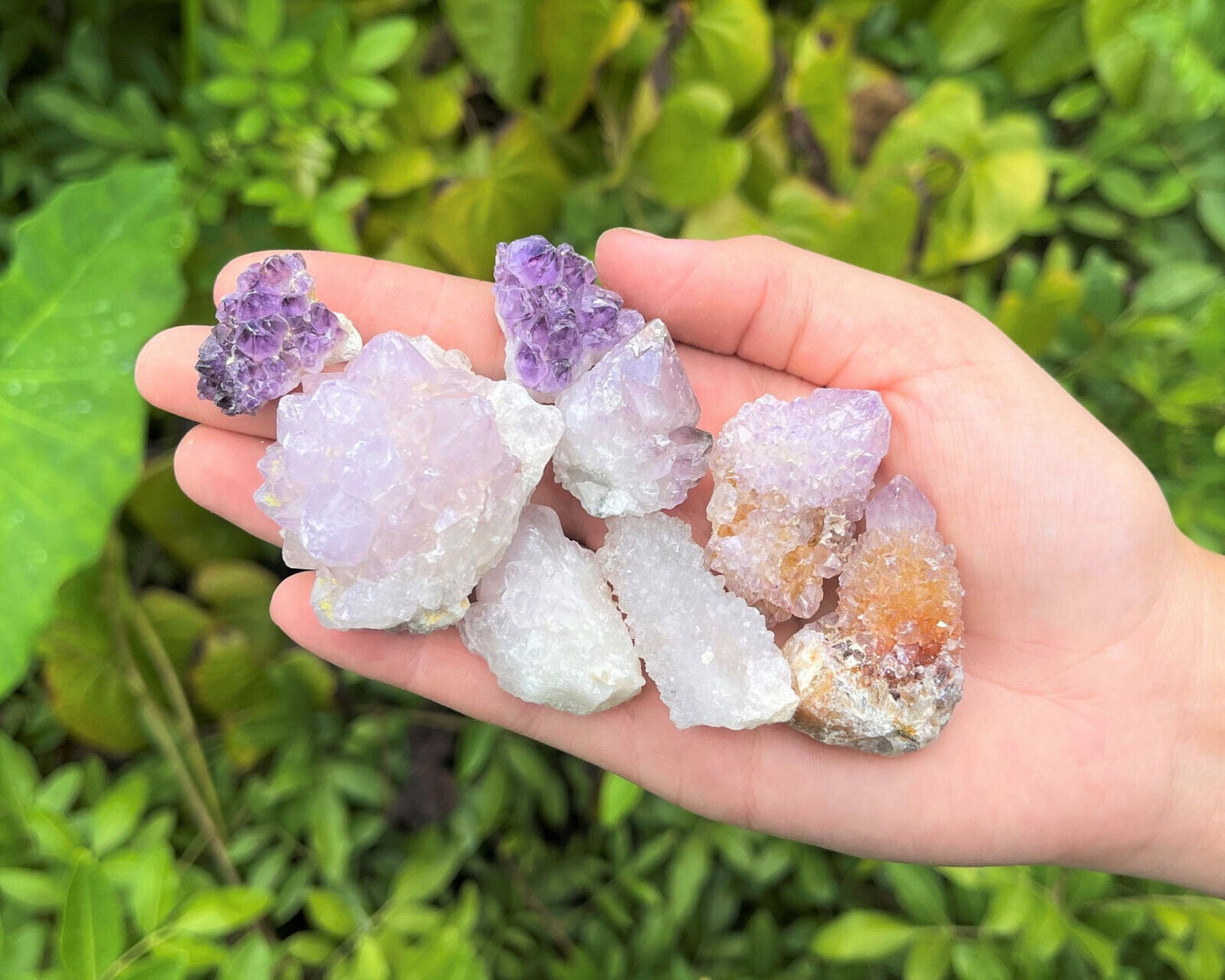 Spirit Quartz Clusters, Points & Pieces CLEARANCE Lots (Spirit Quartz Crystals)