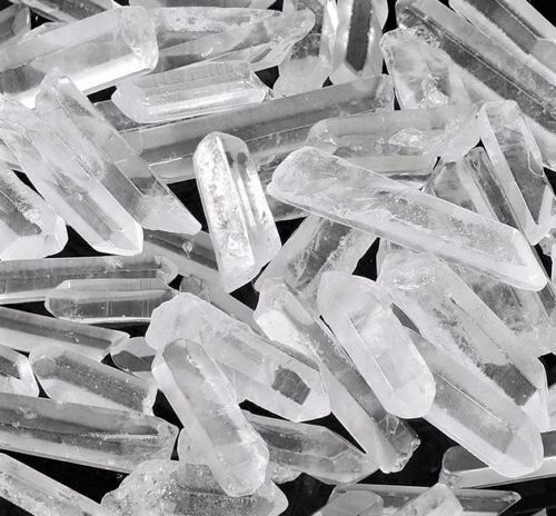 Clear Quartz Points Crystal Collection 1/2 Lb (8 oz) Natural Specimens in Box