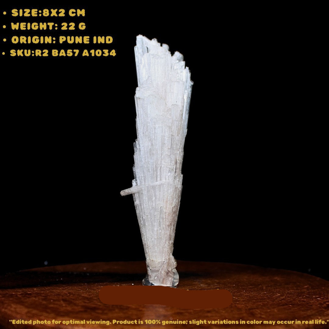 Natural Scolecite Spray Cluster 22g Rare Zeolite Mineral Specimen from India