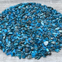 Grade A++ Apatite Semi Tumbled Gemstone Mini Chips 4 - 8 mm, Wholesale Bulk Lot