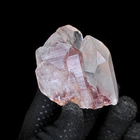 Phantom Quartz Crystal 110g Raw Cluster Mineral Specimen India 6x6 cm