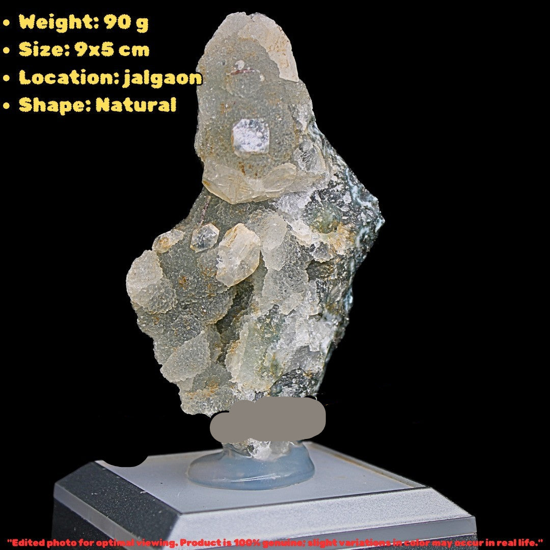 Natural Apophyllite & Heulandite Cluster | 90g Reiki Healing Crystal Stone