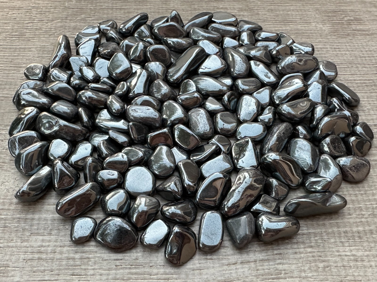 Grade A++ Hematite Semi Tumbled Gemstone Large Chips 8-20 mm, Wholesale Bulk Lot