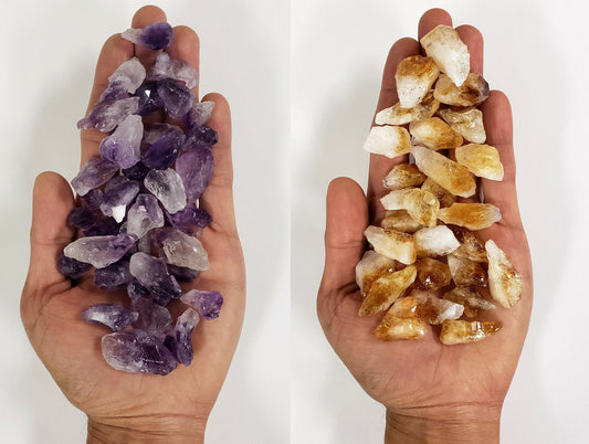 AMETHYST & CITRINE COMBO Bulk Wholesale Crystal Points & Chunks