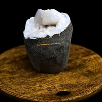 Rare Scolecite Stilbite Heulandite Geode 235g Mineral Specimen India