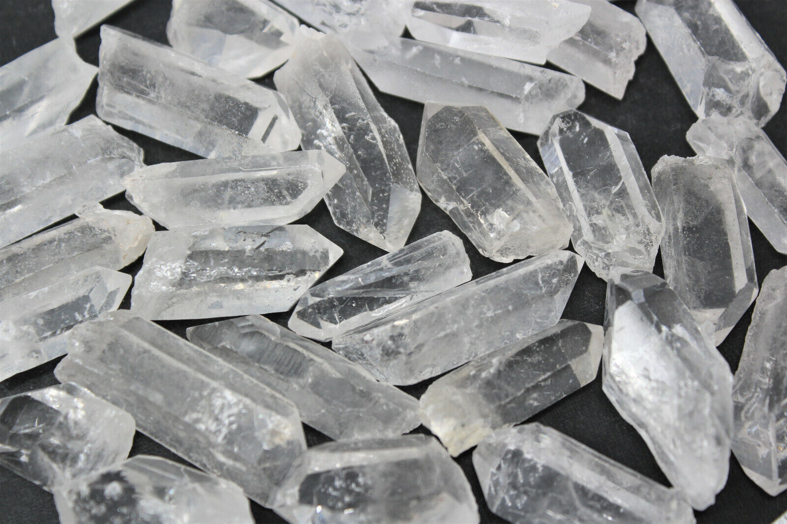 Clear Quartz Crystal Points 1/2 lb Bulk Lot Natural Mineral Wand Specimen (8 oz)