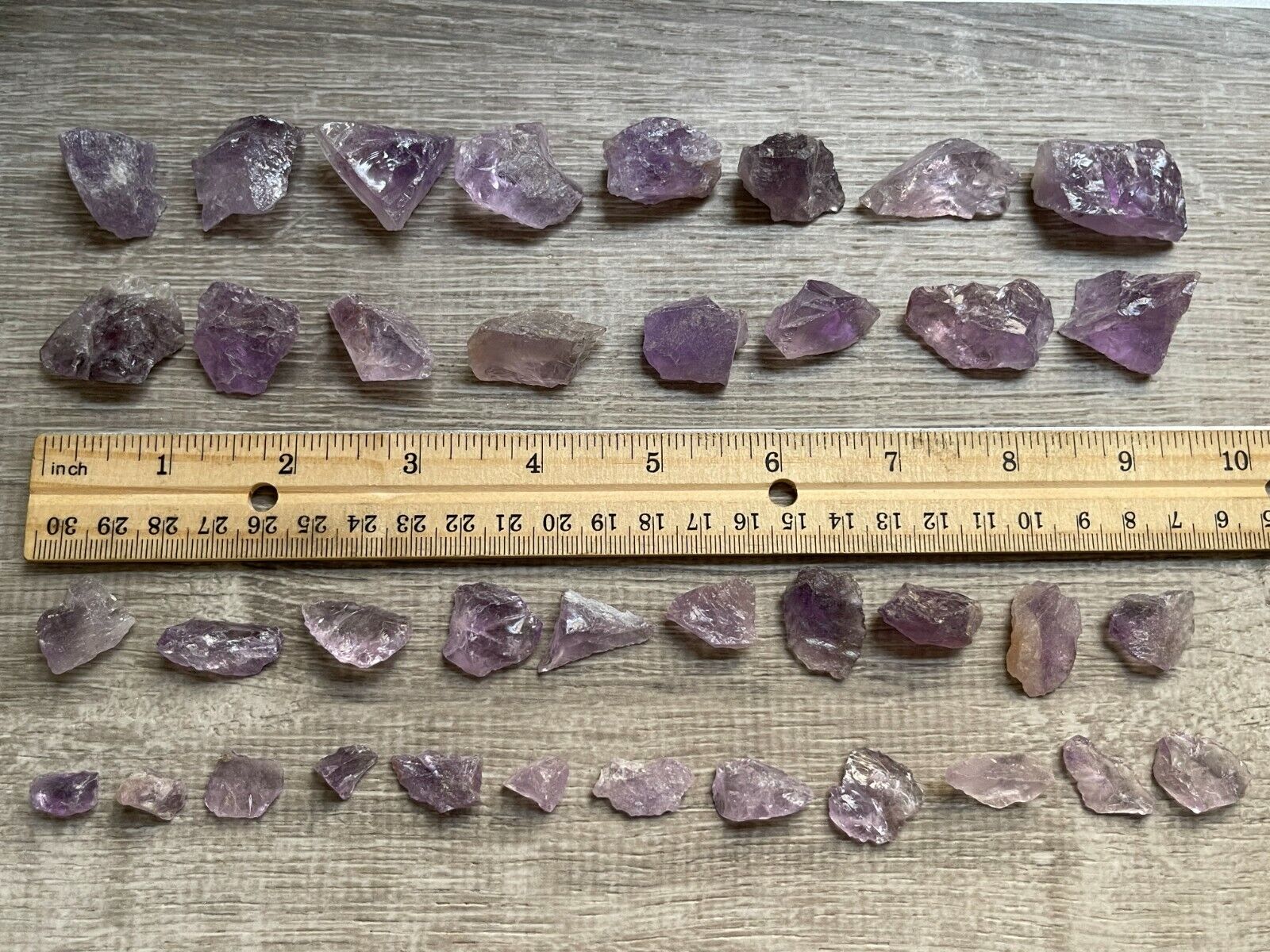 Grade A++ Small Raw Amethyst, 0.5-1" Natural Amethys Chip, Wholesale Bulk Lot