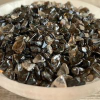 Grade A++ Smoky Quartz Semi Tumbled Gemstone Mini Chip 3- 6mm,Wholesale Bulk Lot