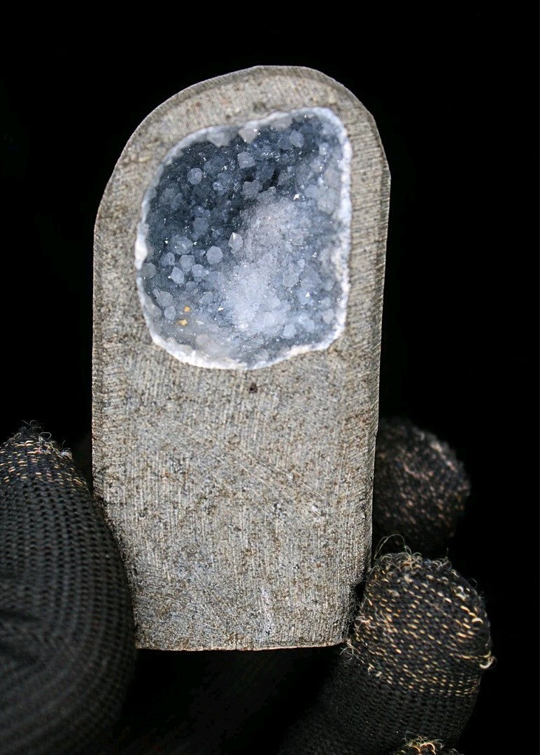 Rare Amethyst Chalcedony 150g Crystal Specimen Mineral Cluster India 7x3 cm