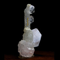 Apophyllite Rare Cluster Matrix 7cm 180g Shiny Tower Crystal Specimen from India