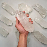 JUMBO QUARTZ CRYSTAL SPECIMENS RAW CLEAR QUARTZ POINTS FOR DISPLAY HEALING GIFT