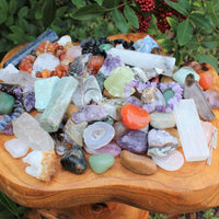 Crystal Confetti Scoop: Crystal Mix, Gemstones - Tumbled & Rough Stones, Gifts!