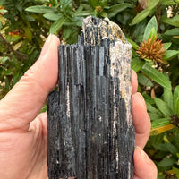 5 pcs Set Shiny Black Tourmaline Log, Grade A++ Natural Black Tourmaline Rod